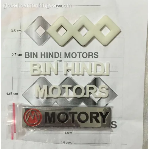 Car Window Stickers ABS Chrome Emblem & Company Logo Badge Factory